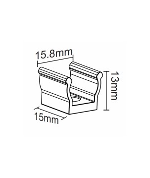 FULLWAT - NL-R12V-CLIP. Clip de fijación para Neón LED de la serie  NL-R12V-*