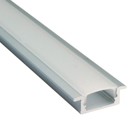 FULLWAT - TECOX-7E-2D/FX. Aluminum profile  for recessed mounting. Anodized.  2000mm