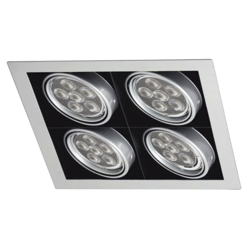 FULLWAT - THECA-4A. Recessed fixture for 4 AR111 bulb(s).