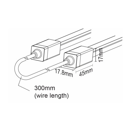 FULLWAT - NL-1010V-JOIN. Conector de unión para Neón LED de la serie NL-1010V-B*