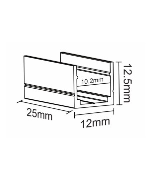 FULLWAT - NL-1010-CLIP. Clip de sujección para Neón LED de la serie NL-1010-*