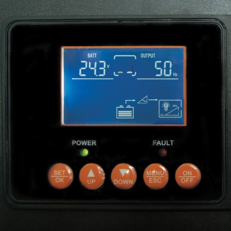 FULLWAT - PDA1200SS-24D. Convertisseur voltage DC/AC 1200W d' onde sinusoïdale pure. 20 ~ 30Vdc - 220 ~ 240Vac