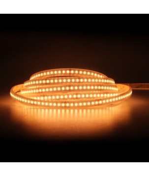 FULLWAT - DOMOX-2835-21-4WDX. Standard LED strip. 2100K  - Golden - 24Vdc - 1850 Lm/m - IP65