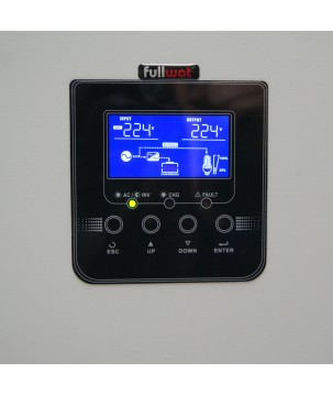 FULLWAT - PDA1500-STATION. Convertidor de tensión DC/AC de 1500W de onda senoidal pura. 12Vdc - 230Vac