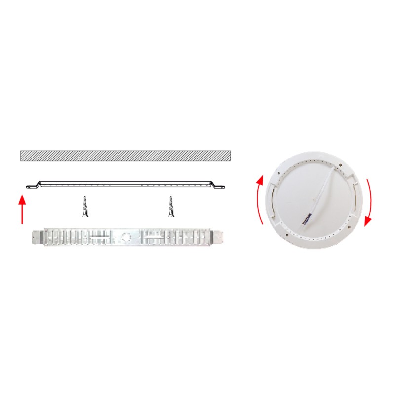 FULLWAT - ISSIA-DW18-BN-MX. Downlight LED de 230mm. 18W - 4000K - 1500Lm - CRI 80 - 220 ~ 240 Vac