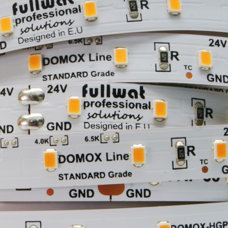 FULLWAT - DOMOX-2835-21-HGPX. Standard LED strip. 2100K  - Extra-warm white - 24Vdc - 1080 Lm/m - IP20