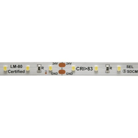 FULLWAT - DOMOX-2835-BF-HGPX. Tira de LED estándar. 6500K - Blanco frío . 24Vdc - 1380 Lm/m - IP20