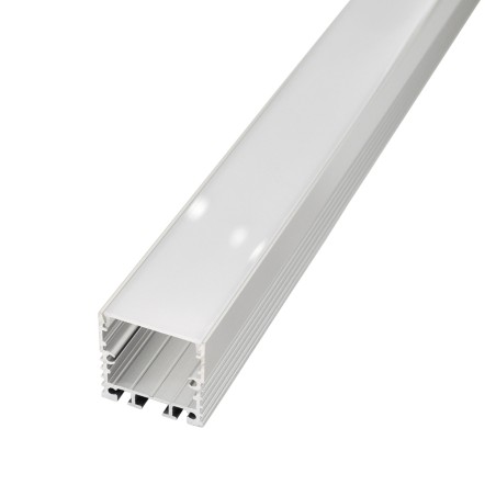 FULLWAT - ECOXM-30S-2D.  Profil de surface | suspendre en aluminium  anodisé - 2000mm - IP40