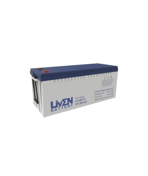 LIVEN - LVJ200-12. Bateria recarregável de chumbo ácido en tecnologia GEL-VRLA. Série  LVJ. 12Vdc / 200Ah