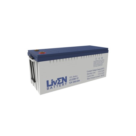 LIVEN - LVJ200-12. Bateria recarregável de chumbo ácido en tecnologia GEL-VRLA. Série  LVJ. 12Vdc / 200Ah