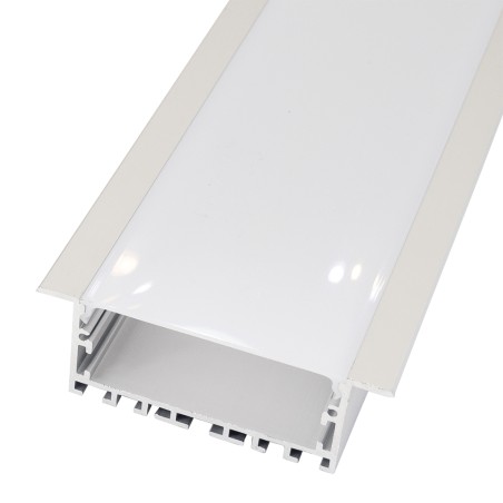 FULLWAT - ECOXM-70E-2D. Aluminum profile  for recessed mounting. Anodized.  2000mm