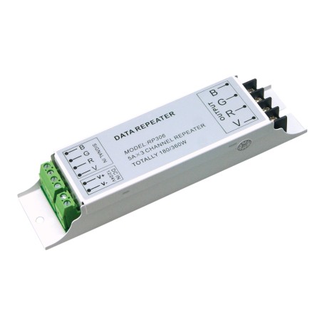 EUCHIPS - AMPLEX-3CV-5.Amplificador de potência de 12 ~ 24Vdc. PWM - 3 canal(es) x 5A