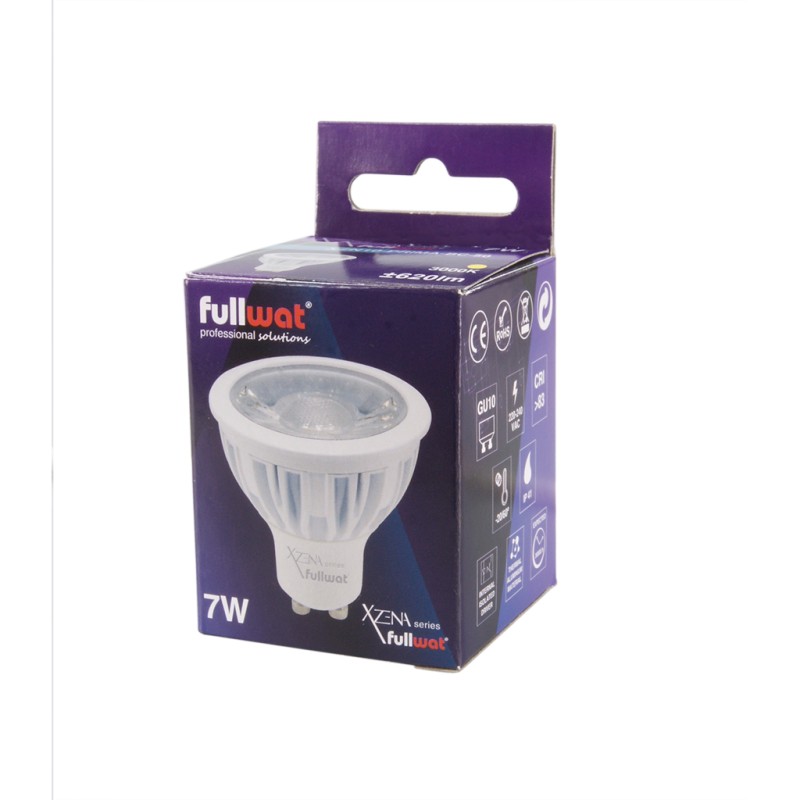 FULLWAT - XZN10-PRIMA-BC-50. Bombilla LED de 7W. GU10 - 540Lm - 220 ~ 240 Vac