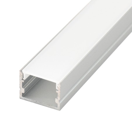 FULLWAT - ECOXM-15SX-2D.  Profil de surface en aluminium  anodisé - 2000mm - IP40