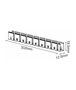 FULLWAT - NL-1120H-PF-S. Perfil de aluminio para Neón LED de la serie NL-1120H-*