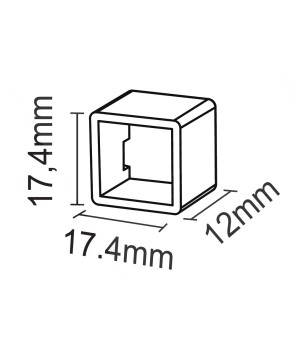 FULLWAT - NL-1515V-CAP1. Tapa de silicona final para Neón LED de la serie NL-1515V-*