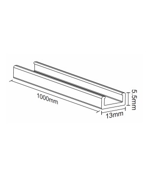 FULLWAT - NL-9410V-PF-AL-B. Perfil de aluminio para Neón LED de la serie NL-9410V-*