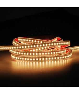 FULLWAT - CCTX-2835F-BC-2WX. Professional LED strip. 3000K  - Warm white - 24Vdc - 1550 Lm/m - IP67