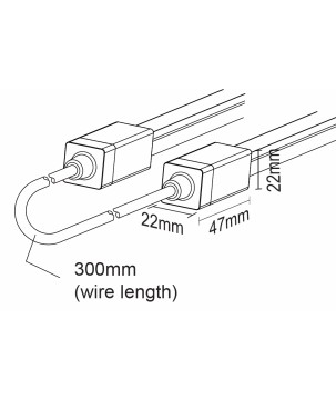 FULLWAT - NL-1515V-JOIN. Conector de unión para Neón LED de la serie NL-1515V-B*