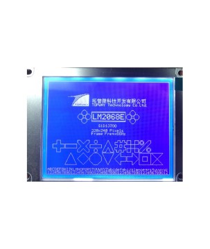 TOPWAY - LM2068E. Single color chart LCD display. 320 x 240. 5Vdc. White background / Black color character.