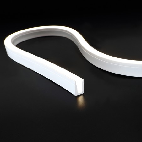 FULLWAT - NL-1120H-BN.Neon LED flexível horizontal com a secção  rectangular de 11x20mm.  Branco natural - 420 Lm/m