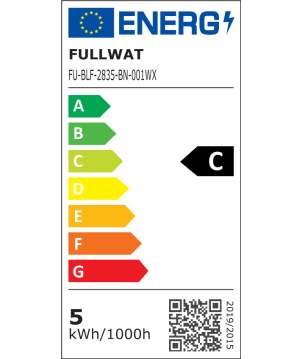 FULLWAT - FU-BLF-2835-BN-001. Ruban led professionnel. 4000K - Blanc neutre - 12Vdc - 750 Lm/m - IP20