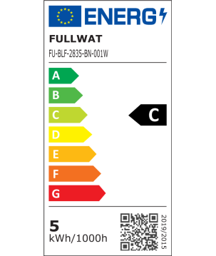 FULLWAT - FU-BLF-2835-BN-001W. Ruban led professionnel. 4000K - Blanc neutre - 12Vdc - 750 Lm/m - IP67