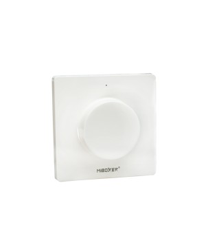 FULLWAT - LENNY-PAN-K1. Panel giratorio de pared color blanco para 1 zona(s). DIM