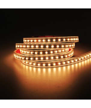 FULLWAT - CCTX-2835F-BC-WX. Professional LED strip. 3000K  - Warm white - 24Vdc - 1155 Lm/m - IP67