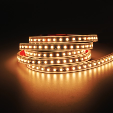 FULLWAT - CCTX-2835F-BC-WX. Professional LED strip. 3000K  - Warm white - 24Vdc - 1155 Lm/m - IP67