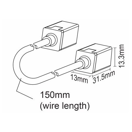 FULLWAT - NL-9410V-JOIN. Conector de unión para Neón LED de la serie NL-9410V-B*