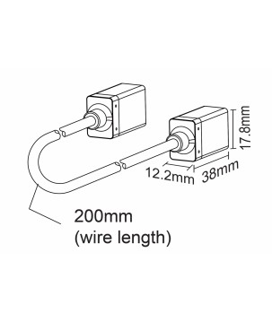 FULLWAT - NL-0612H-JOIN. Conector de unión para Neón LED de la serie NL-0612H-B*