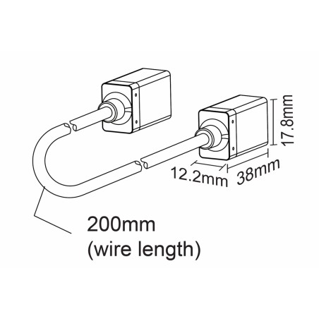 FULLWAT - NL-0612H-JOIN. Conector de unión para Neón LED de la serie NL-0612H-B*