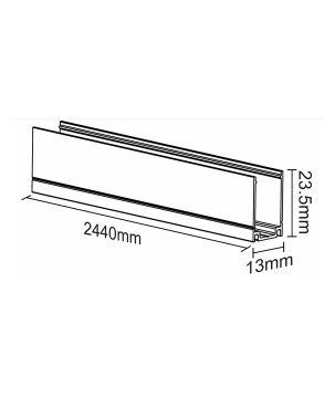 FULLWAT - NL-1120H-PF-AL. Perfil de aluminio para Neón LED de la serie NL-1120H-*