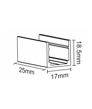 FULLWAT - NL-1515V-CLIP. Clip de sujección para Neón LED de la serie NL-1515V-*