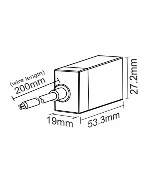 FULLWAT - NL-1120H-WIRE-I. Conector de unión para Neón LED de la serie NL-1120H-B*