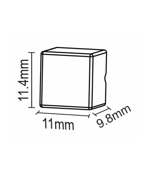 FULLWAT - NL-9410V-CAP1. Tapa de silicona final para Neón LED de la serie NL-9410V-*