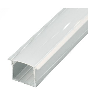 FULLWAT - ECOXM-20E-2D. Perfil de aluminio empotrable anodizado - 2000mm - IP40