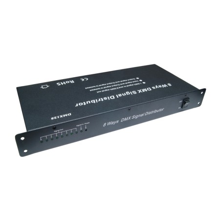 FULLWAT - KOMDMX-SPL8. Distribuidor de señal DMX512 splitter de 8 canales - 100 ~ 240 Vac