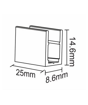 FULLWAT - NL-0612H-CLIP. Clip de sujección para Neón LED de la serie NL-0612H-*