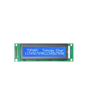 TOPWAY - LMB202DFC. LCD-Anzeige Alphanumerisch. 2 x 20. 5Vdc . Hintergrund Blau / Zeichen Weiß