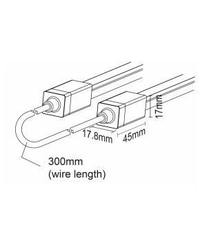 FULLWAT - NL-1010H-JOIN. Conector de unión para Neón LED de la serie NL-1010H-B*