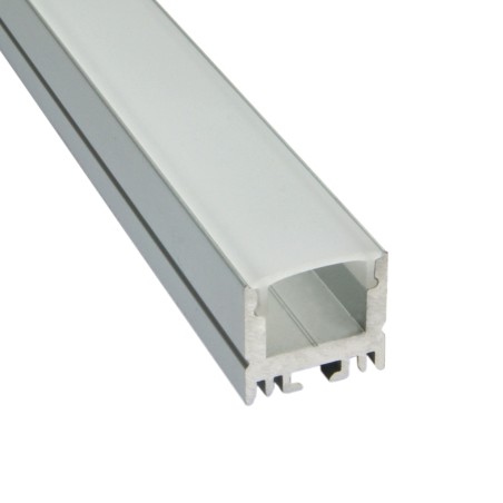 FULLWAT - TECOX-POWER1-2D. Perfil de aluminio de superficie anodizado - 2000mm - IP40