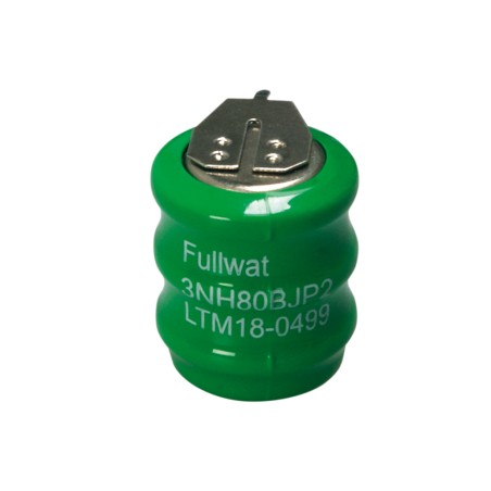 FULLWAT - NH80BJ. Bateria recarregável em formato  botão de Ni-MH. 1,2Vdc / 0,080Ah