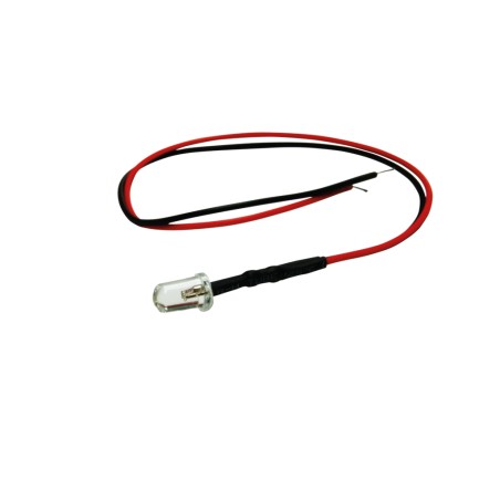 FULLWAT - LED5MC-12V-RO.  Red LED diode "5 mm" package. 12Vdc / 0,020A