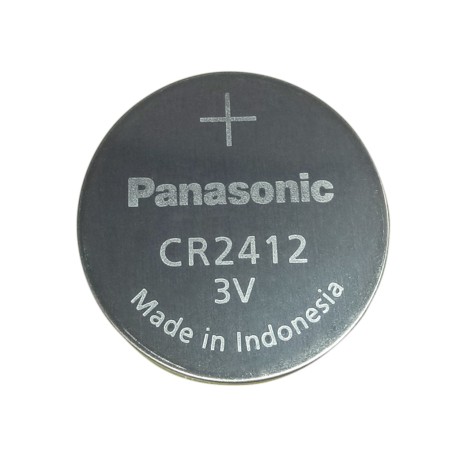 PANASONIC -  CR2412-NE.  Pilha de lítio  em formato botão / CR2412. 3Vdc 