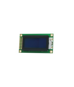 TOPWAY- No. Display LCD Alfanumerico.  2 x 8. 5Vdc . Sfondo Blu / Carattere Bianco