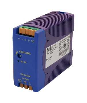 FULLWAT - DRAN60-05.  Fonte de alimentação industrial de  50W. 85 ~ 264  Vac  - 5Vdc  / 10A