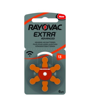 RAYOVAC -  13ZA.  Pilha de zinco-ar  em formato botão. 1,4Vdc 