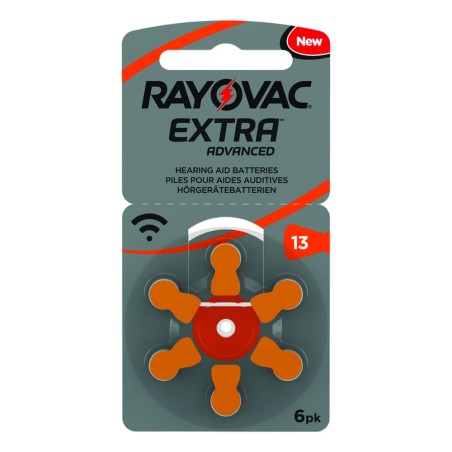 RAYOVAC -  13ZA.  Pilha de zinco-ar  em formato botão. 1,4Vdc 